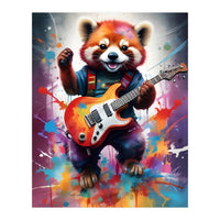 Red Panda Plays Guitar Music (Print Only)