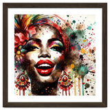 Brazilian Carnival Watercolor Portrait thumbnail