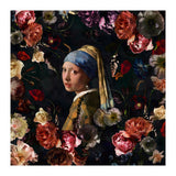 Girl With Pearl Earring And Flowers (Print Only) thumbnail