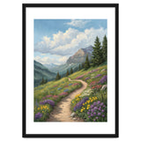 Serene Alpine Path Through Summer Wildflowers thumbnail