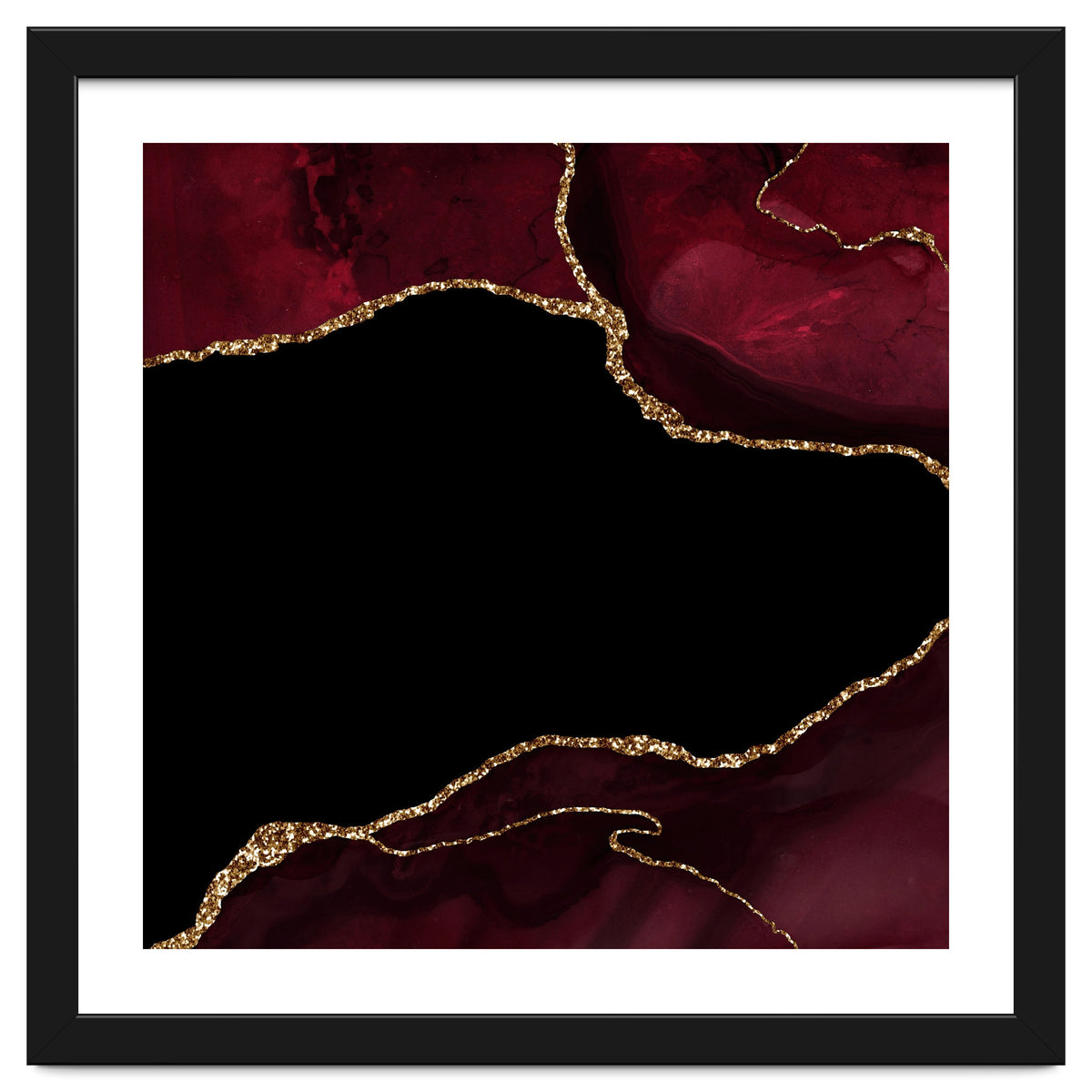 Burgundy & Gold Agate Texture 04