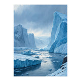 Majestic Arctic Icebergs and Glacial Valley (Print Only) thumbnail