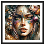 Floral Forest Druid Woman Portrait thumbnail