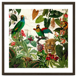 Exotic Lush Jungle And Wild Animals Landscape thumbnail