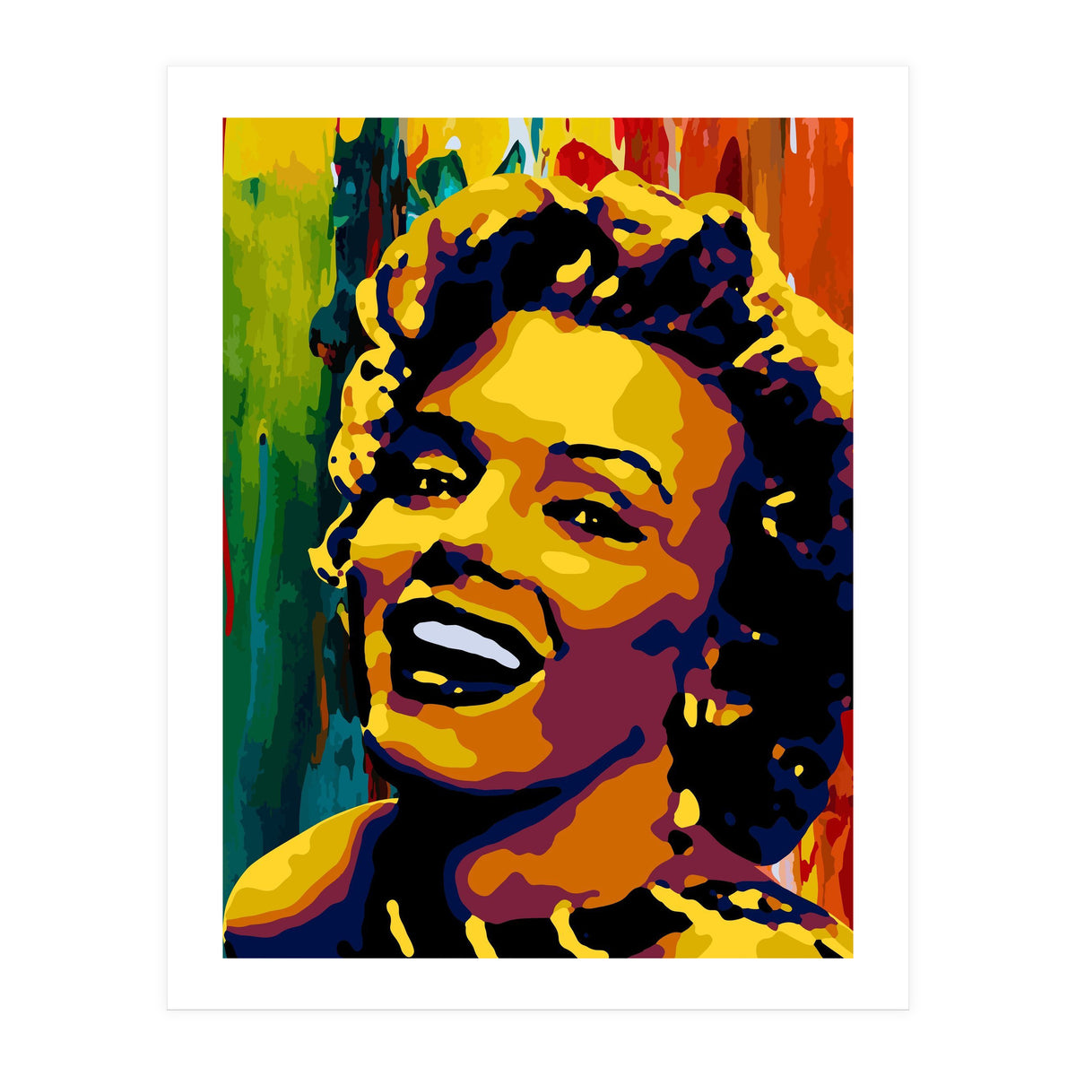 Marilyn Monroe Colorful abstract 2 (Print Only)