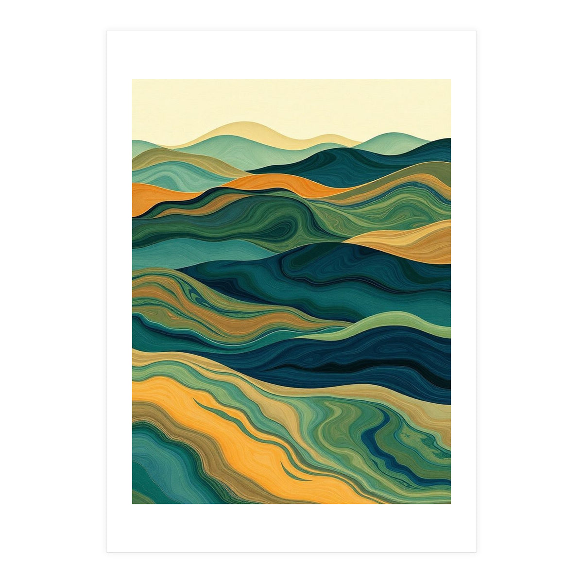 Rolling Hills of Oceania (Print Only)