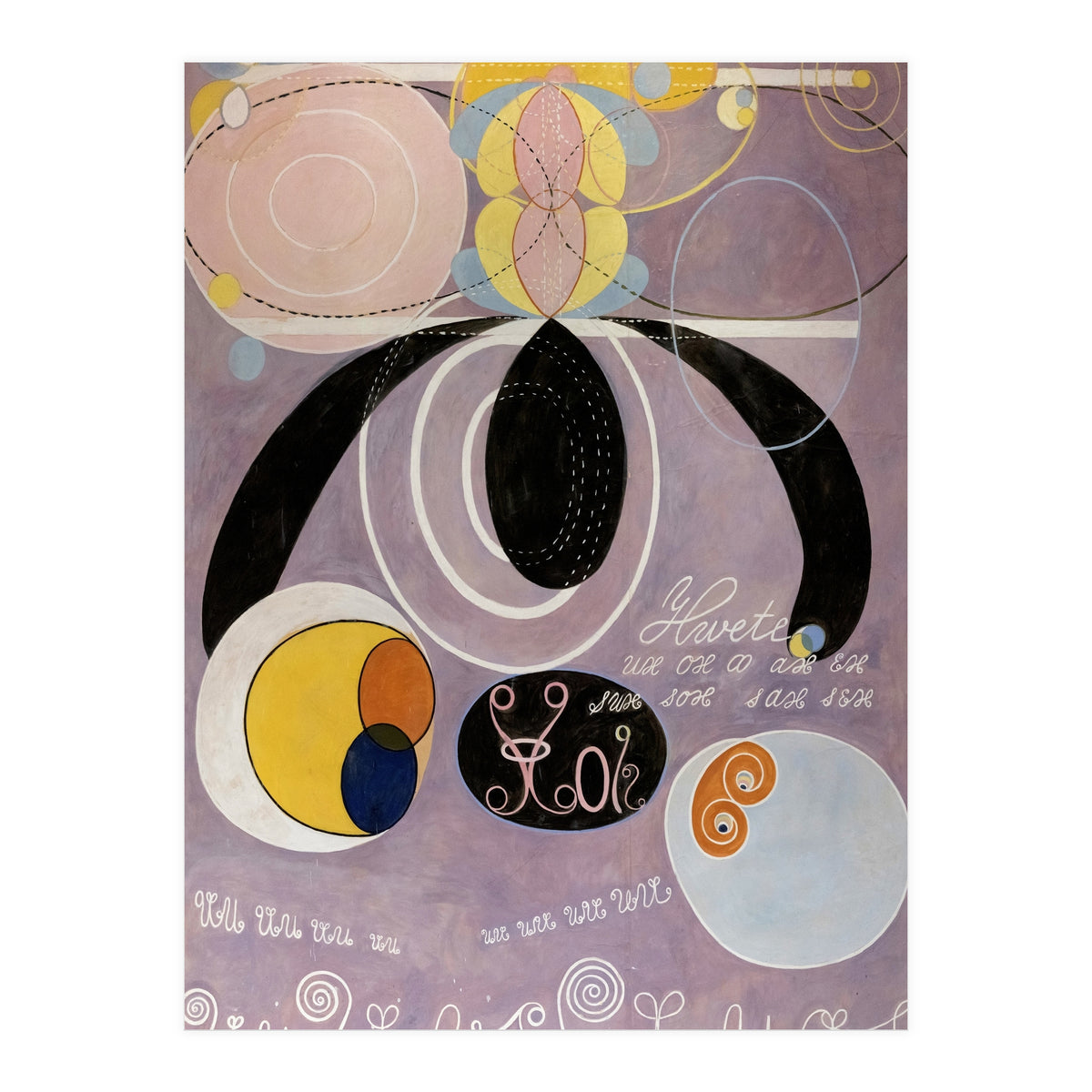 Hilma af Klint The - Ten Largest No 6 Adulthood Abstract Spiritual Art (Print Only)