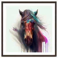 Wild Horse Face Portrait