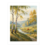 Golden Autumn Birch: A Riverside Walk (Print Only) thumbnail
