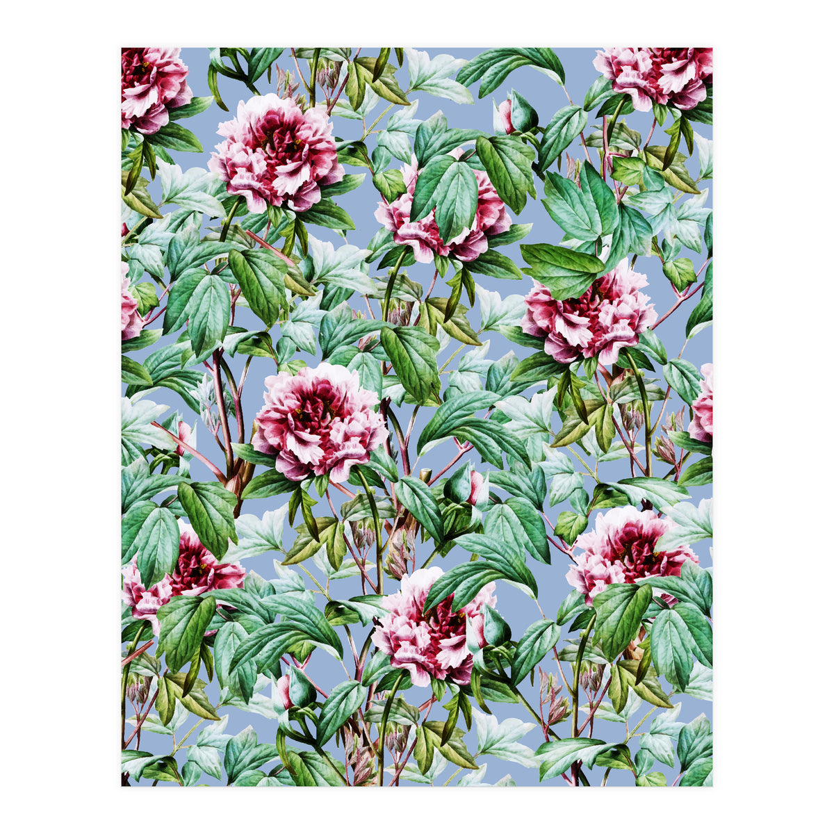 Frosty Florals #society6 #decor #buyart (Print Only)