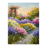 Serene Summer Garden Path Oil Painting (Print Only) thumbnail