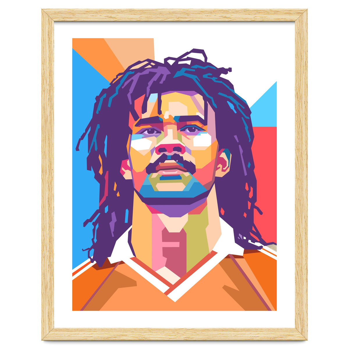 Ruud Gullit pop art portrait