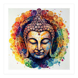 Rainbow Mandala Buddha Portrait (Print Only) thumbnail