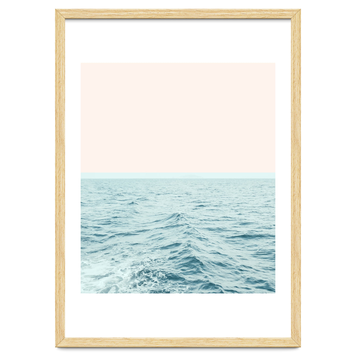 Sea Breeze, Minimal Nature Ocean Photography, Scenic Landscape Pastel Luxe Sea