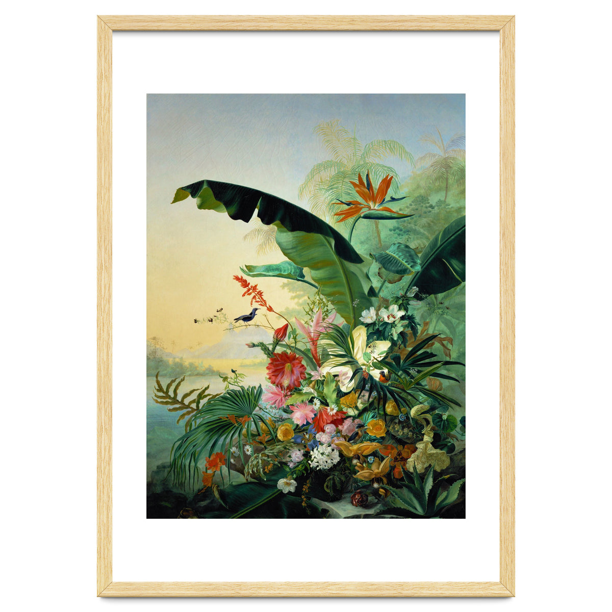 Fleurs exotique, 1836 Exotic flowers from tropical countries. Canvas, 162 x 121 cm.