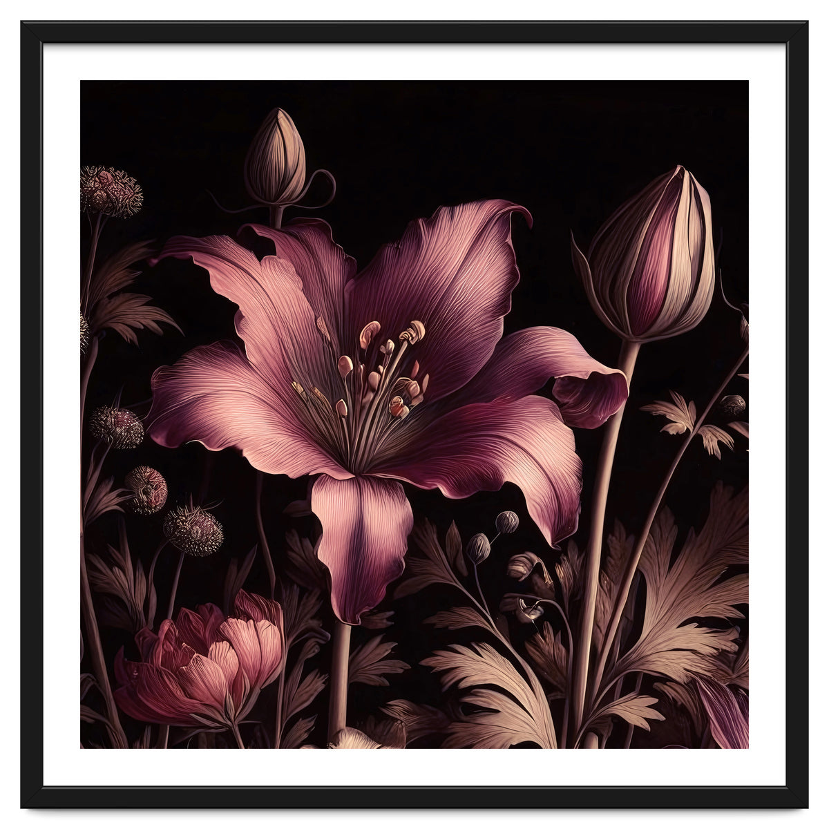 VINTAGE COLOURFUL BOTANICAL-10A-6