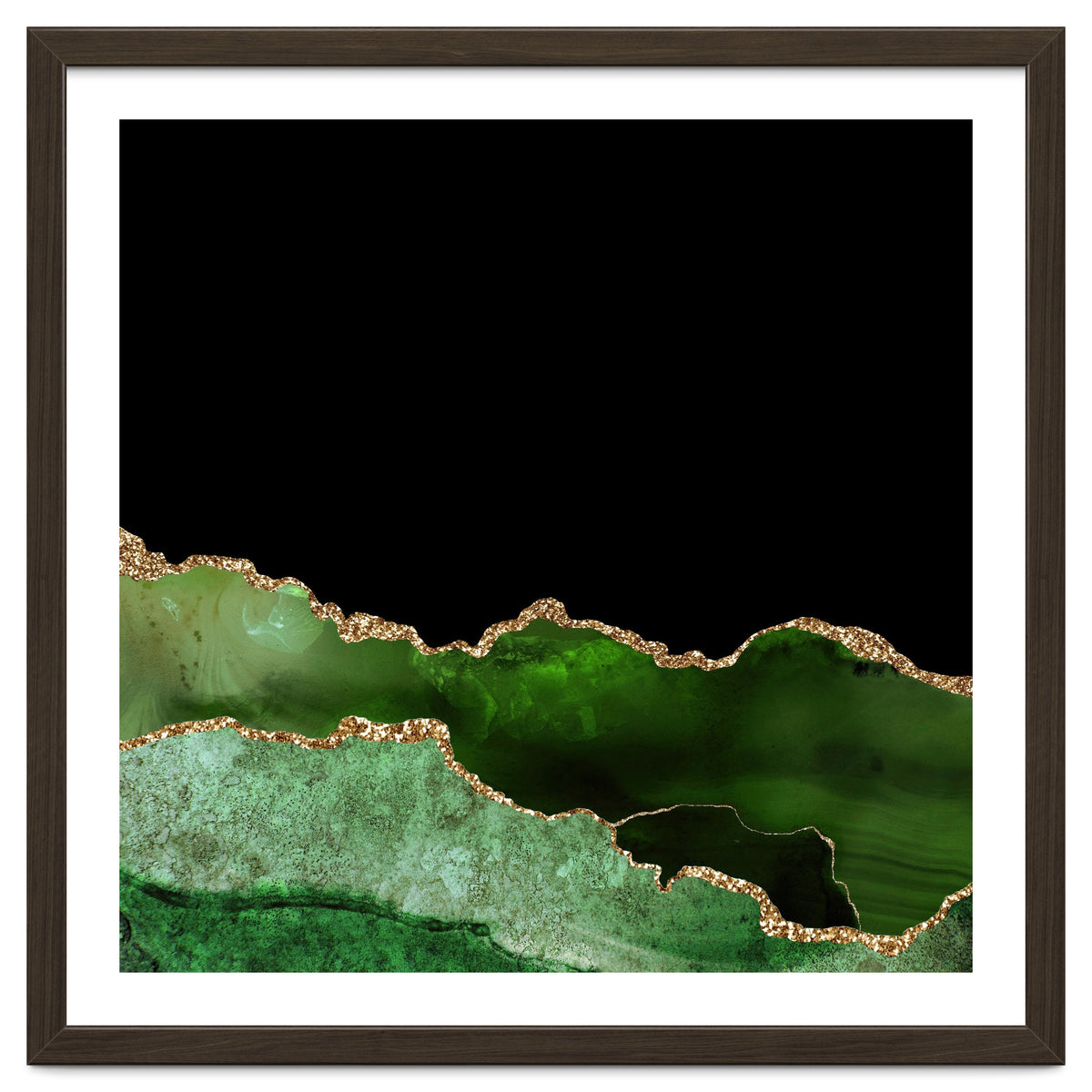 Green & Gold Agate Texture 10
