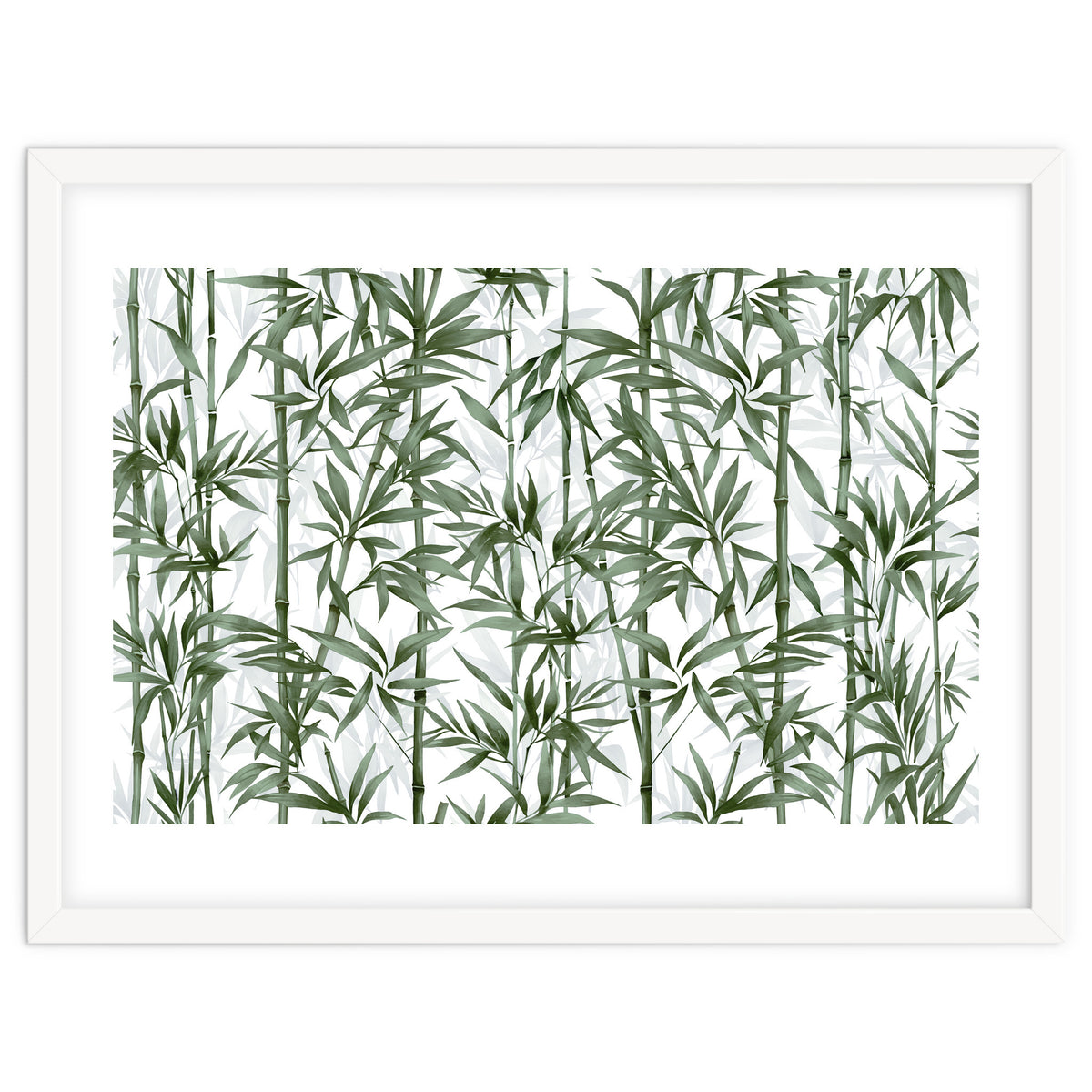 Bamboo Moody Green White