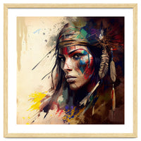 Powerful American Native Warrior Woman #4