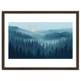 Misty Evergreen Forest: Moody Atmospheric Landscape thumbnail
