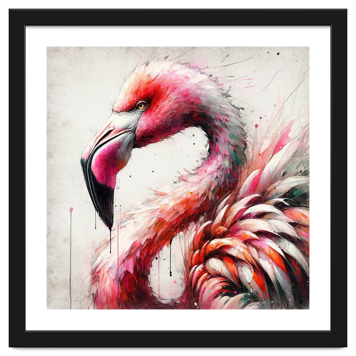 Watercolor Flamingo