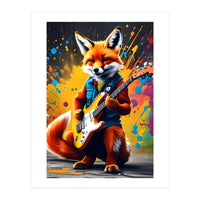 The Fox Plays The Guitar, Graffiti (Print Only)