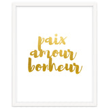 Peace Love Happiness #society6 #decor #buyart thumbnail