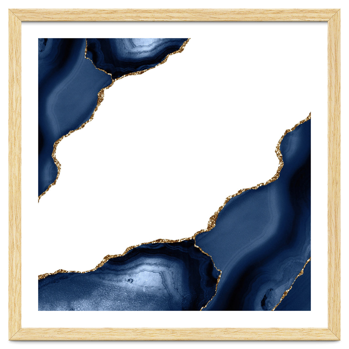 Navy & Gold Agate Texture 30