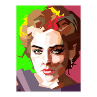 Sharon Stone Actress Movie Retro Illustration (Print Only)