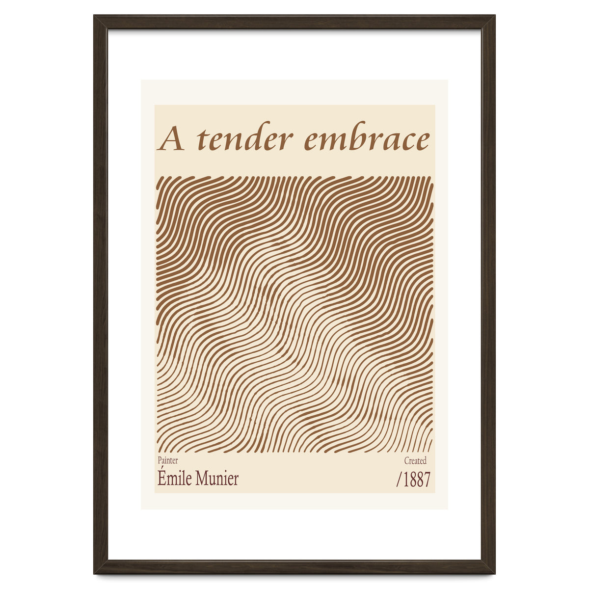 A Tender Embrace – Émile Munier (1887)