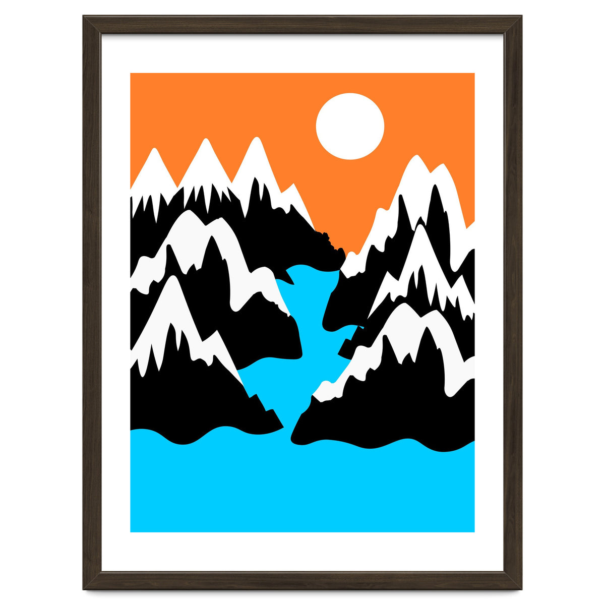 Mountainous River Mouth