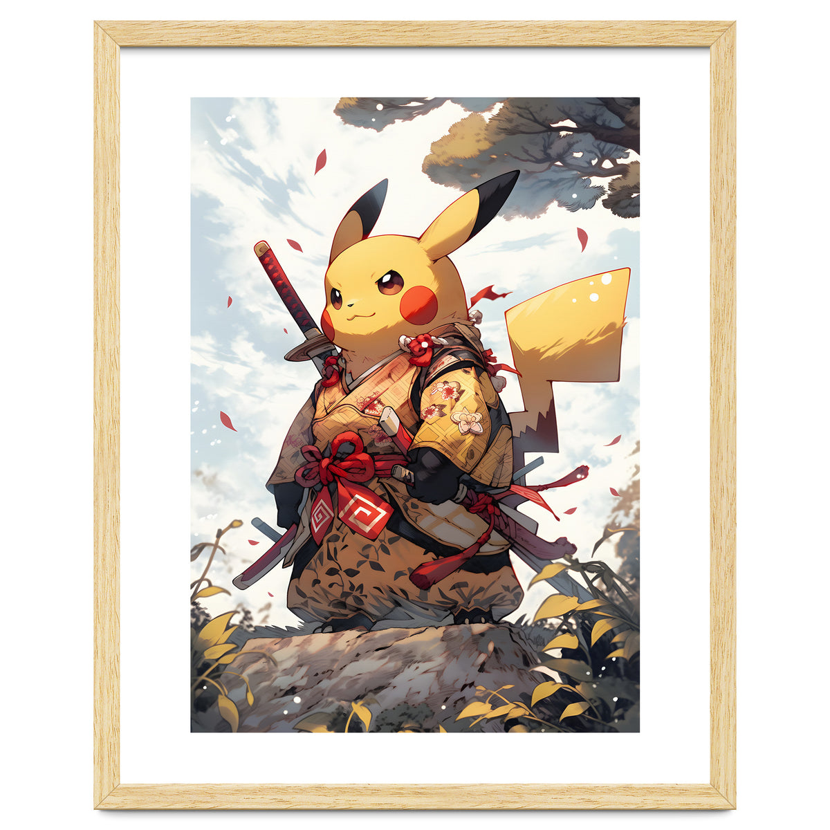 Pikachu Pokemon Samurai