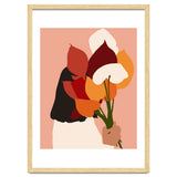 The Comfort Zone, Pastel Bohemian Woman, Floral Self Care Self Love Positivity Growth, Eclectic Boho Concept thumbnail