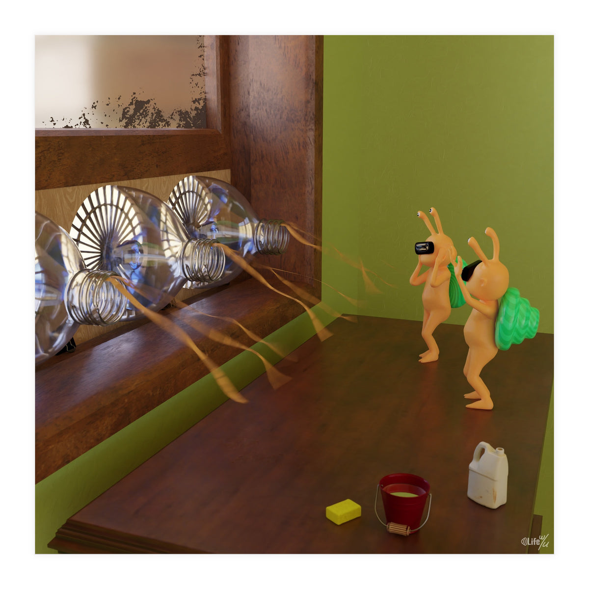 Sustainable Air Cooling System (Lwuba 037 Air Cooler 02) (Print Only)