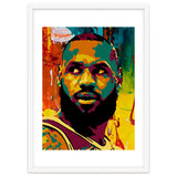 LeBron James Colorful abstract thumbnail