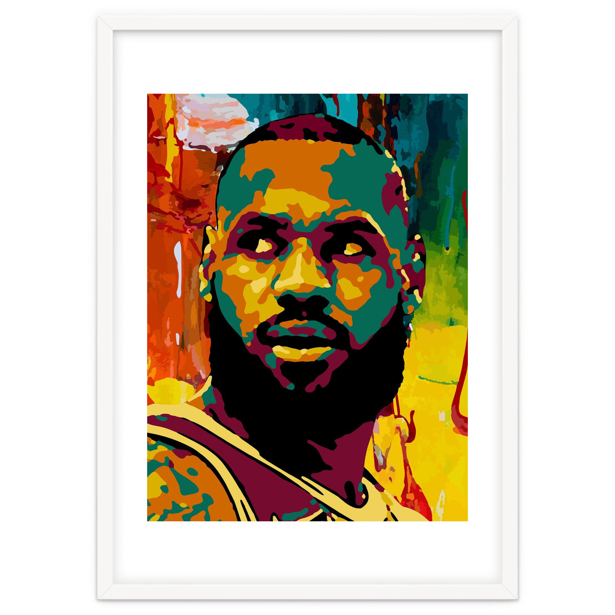 LeBron James Colorful abstract