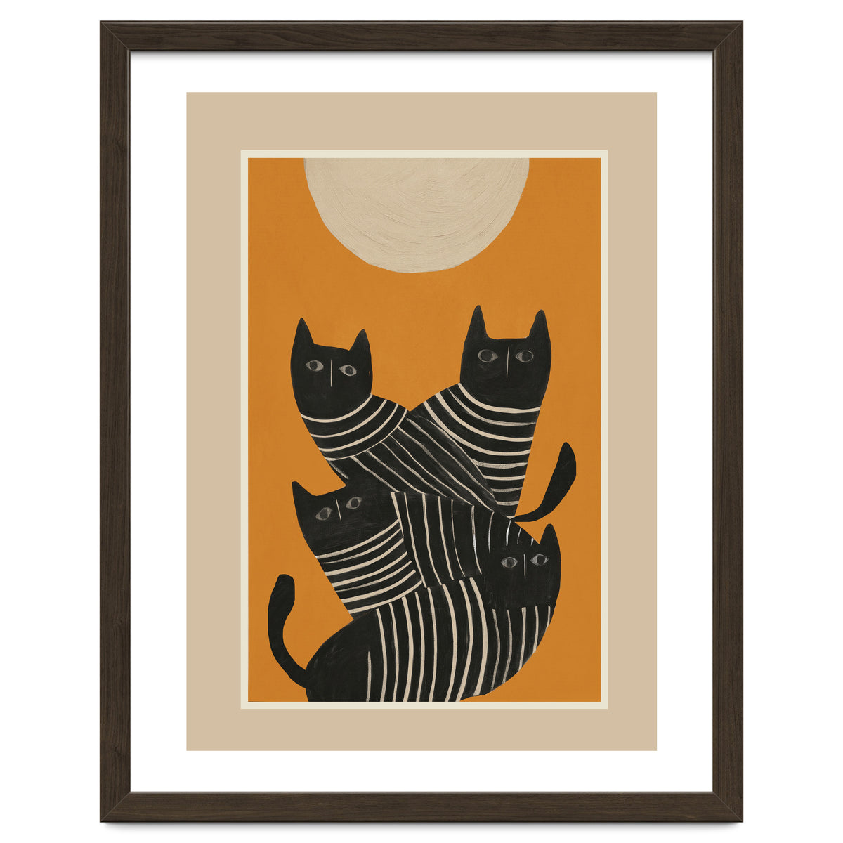 Abstract Black Cats