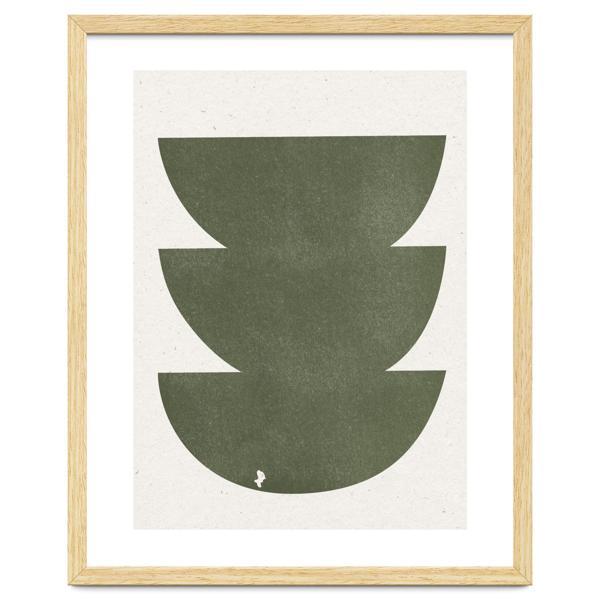 GREEN WATERCOLOR SHAPES NO.3