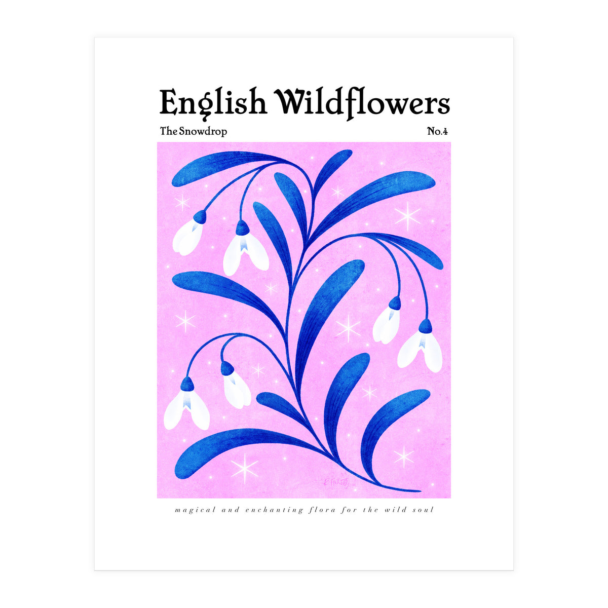 English Wildflowers | Snowdrops (Print Only)