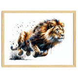 Dynamic Lion In Motion thumbnail