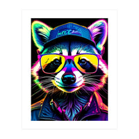 Raccoon In Glasses (Print Only)