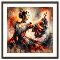 Majestic East Asian Flamenco Dancer