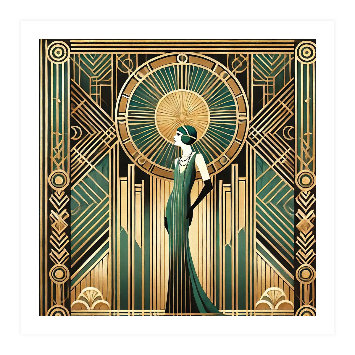 Opulent Elegance A Tribute To Art Deco (Print Only)