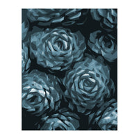 Succulent Plant Blue Ii (Print Only)