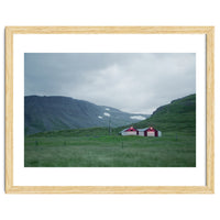 Cabins under the twilight - Iceland