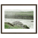 Tourists at the edge of the big river - Iceland thumbnail