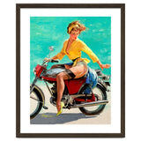 Pinup Sexy Motorcycle Girl thumbnail