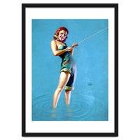 Pinup Fishing Girl