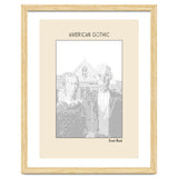 American Gothic – Grant Wood (ascii Art) thumbnail