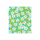 White Floral #society6 #decor #pattern (Print Only) thumbnail